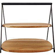 Cosy & Trendy Two-tier acacia wood etager, height 40 mm, length 300 mm, width 280 mm - Tiered Stand