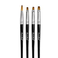 CosmoNail Black Gel Brush Set, 4 pcs - Makeup Brush
