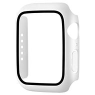 COTEetCI Polikarbonát tok kijelzővédővel az Apple Watch 7 41 mm okosórához fehér - Okosóra tok