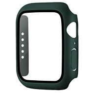COTEetCI Polikarbonát tok kijelzővédővel az Apple Watch 7 45 mm okosórához zöld - Okosóra tok