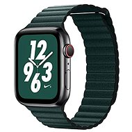 COTEetCI Loop Band Leather Magnetic Strap for Apple Watch 38 / 40 / 41 mm Dark Green - Watch Strap