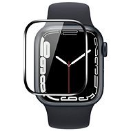 COTEetCI 4D Vollflächig verklebtes Schutzglas mit schwarzem Rand für Apple Watch 7 41 mm - Schutzglas