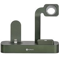COTEetCI nabíjecí stanice Base29 3v1 pro Apple iPhone & Watch & AirPods/Pro zelená - Nabíjecí stojánek