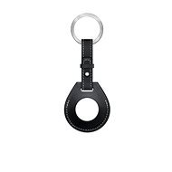 COTEetCI H-series Leather Key Case for Apple AirTag, Black - AirTag Key Ring
