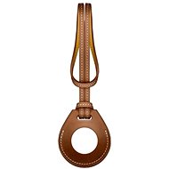 COTEetCI H-series Leather Case for Apple AirTag, Brown - AirTag Loop