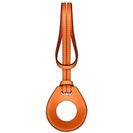 COTEetCI H-series Leather Case for Apple AirTag, Orange - AirTag Loop