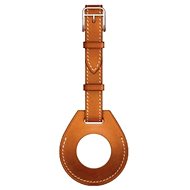 COTEetCI H-series leather luggage case for Apple AirTag, orange - AirTag Loop