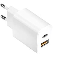 COTEetCI power adapter PD 20W, QC3.0, USB, Type-C white - Wall Charger