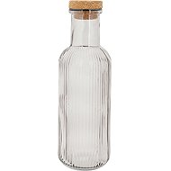 Cosy & Trendy Glass bottle Raya with cork cap 1 l, anthracite - Carafe 