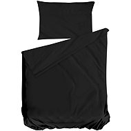 Cottonbox cotton bed linen Neat Black 140 × 200 / 70 × 90 cm - Bed Linen