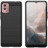 MG Carbon cover for Nokia C32, black - Phone Cover