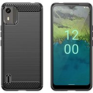 MG Carbon kryt na Nokia C12 / C12 Pro / C12 Plus, černý - Phone Cover