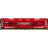 Crucial 8GB DDR4 2666MHz CL16 Ballistix Sport LT Dual Ranked Red - RAM memória