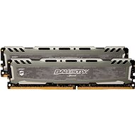 Crucial 16GB DDR4 2666MHz CL16 Ballistix Sport LT Dual Ranked Gray - RAM