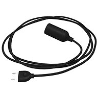 Creative Cables silicone socket lamp with switch Snake black - Table Lamp