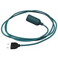Creative Cables silicone socket lamp with switch Snake blue - Table Lamp
