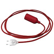 Creative Cables silicone socket lamp with switch Snake red - Table Lamp