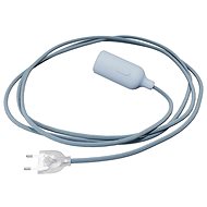 Creative Cables silicone socket lamp with switch Snake light blue - Table Lamp