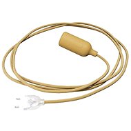 Creative Cables silicone socket lamp with switch Snake mustard yellow - Table Lamp