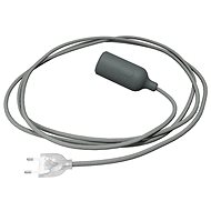 Creative Cables silicone socket lamp with switch Snake grey - Table Lamp