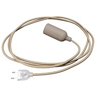Creative Cables silicone lamp for socket with switch Snake brown - Table Lamp