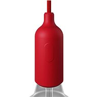 Creative Cables Silicone E27 socket with switch Silicone Color red - Lightbulb Socket