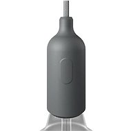 Creative Cables Silicone E27 socket with switch Silicone Color grey - Lightbulb Socket