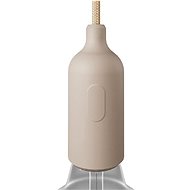 Creative Cables Silicone E27 socket with switch Silicone Color brown - Lightbulb Socket