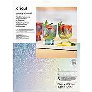 Cricut Sticker Set Waterproof A4 - 5 sheets (Transparent Hologoraphic) - Paper