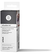 Cricut Infusible Ink Transfer Sheets 2-pack (Black) - ideal size for MugPress - Iron-On Transfer Film