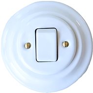 CeramicHomeCZ Porcelain switch type 7 complete white - Light Switch