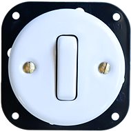 CeramicHomeCZ Porcelain switch type6 for assembly without frame white - Light Switch