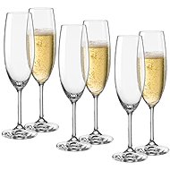 Crystalex Set of 6 champagne glasses 220 ml LARA - Glass