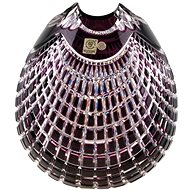 Caesar Crystal Bohemiae Cut Vase Quadrus 210mm - Purple - Vase