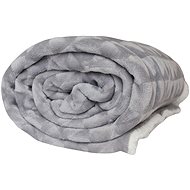 JERRY FABRICS Blanket lamb Triangles light grey 150 × 200 cm - Blanket