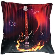TopCushions 3D cover 45×45 - Fire guitar - Bed Linen