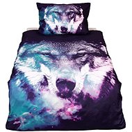 TopSheets 3D bedding 140×200+70×90 - Blue Wolf - Bed Linen