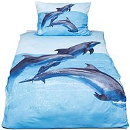 TopSheets 3D bedding 140×200+70×90 - Dolphins - Bed Linen