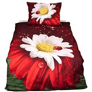 TopSheets 3D bedding 140×200+70×90 - Daisy with ladybug - Bed Linen
