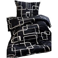JERRY FABRICS Squares black and white 140 × 200 cm - Bed Linen