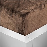 TopSheets Microflannel sheet 220×200 Elegance - Dark brown - Bedsheet