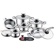 CS KOCHSYSTEME Stainless steel cookware set with thermometer AURICH 16pcs CS-065843 - Cookware Set