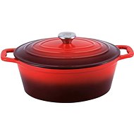 CS KOCHSYSTEME Cast iron roasting pan with lid XANTEN 27.5cm CS-070052 - Roasting Pan