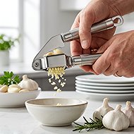 CS KOCHSYSTEME Stainless steel garlic press 20,5 cm Exquisite - Garlic Press