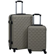 Shumee Súprava škrupinových kufrov na kolieskach 2 ks, ABS, antracitová - Sada kufrov