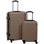 Shumee Shell suitcase set on wheels 2 pcs, ABS, brown - Case Set