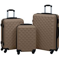 Shumee Set of wheeled suitcases 3 pcs, ABS, brown - Case Set