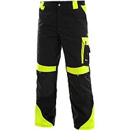 CXS Pants SIRIUS BRIGHTON, black and yellow, size 52 - Work Trousers