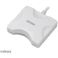 AKASA Smart Card Reader (eObčanka) - White / AK-CR-03WHV2 - Electronic ID Reader