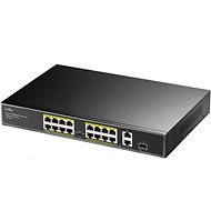 CUDY 16-Port 10/100M PoE+ Switch with 1Gigabit Uplink and 1 Gigabit Combo SFP Port 200W - Switch